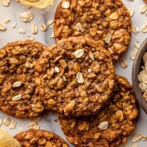 Brown Butter Espresso Oat Cookies