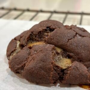 Dark Chocolate and Salted Toffee Cookie
